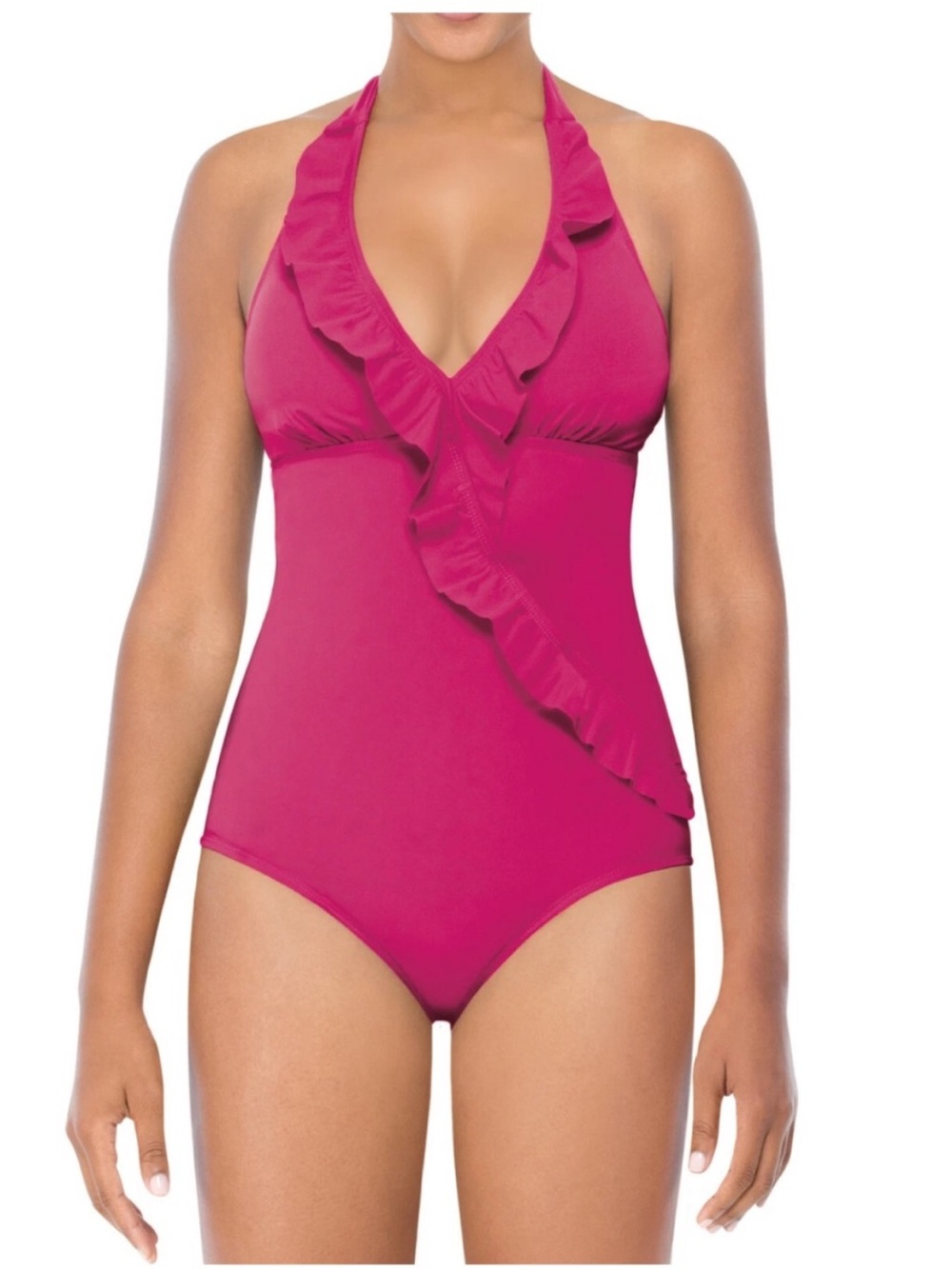 Spanx Assets Hope Pink Halter Swim Suit Size XL NWOT